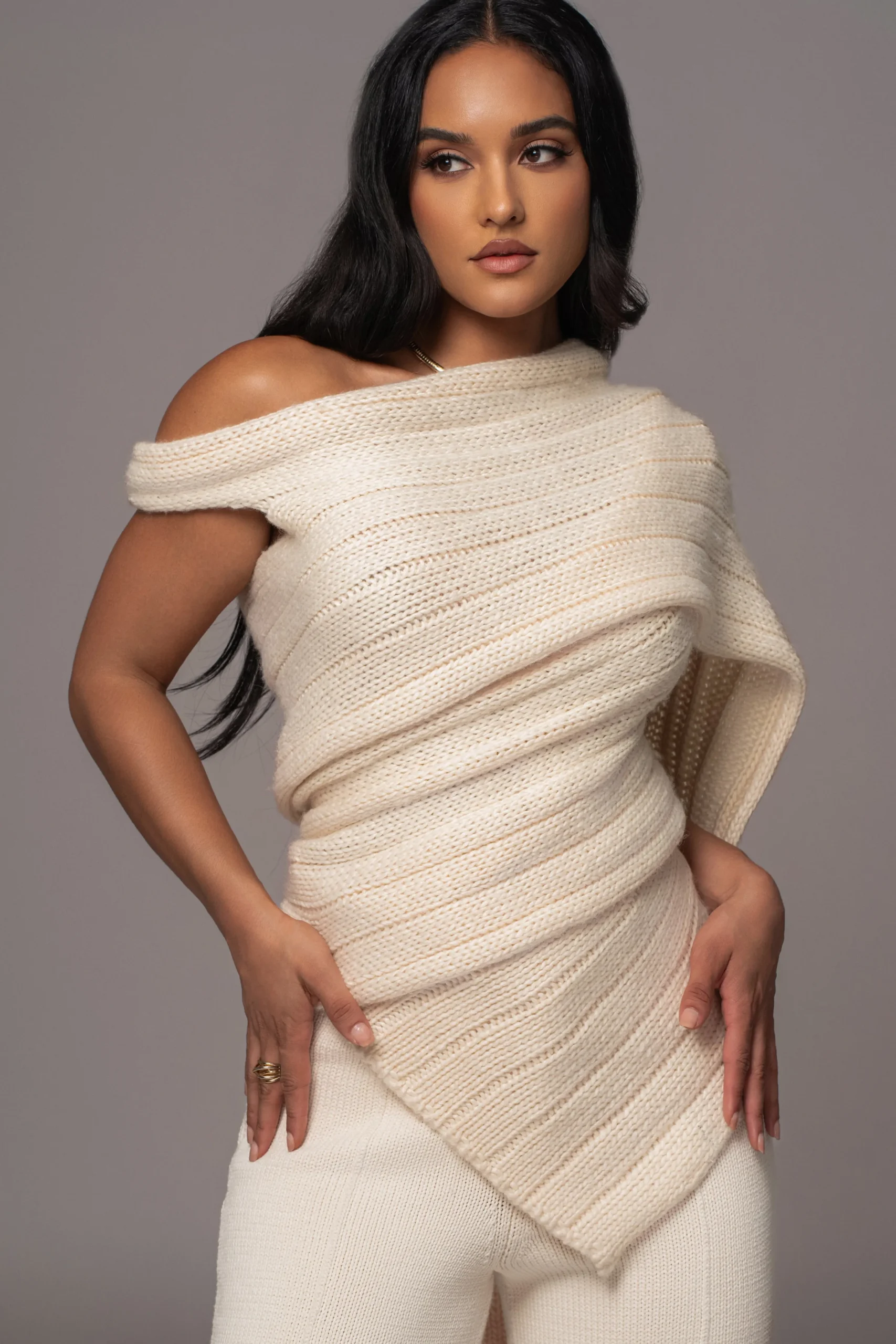 ivory_soft_life_cable_kni_1.webp JLUXLABEL Ivory Soft Life Cable Knit Sweater Top