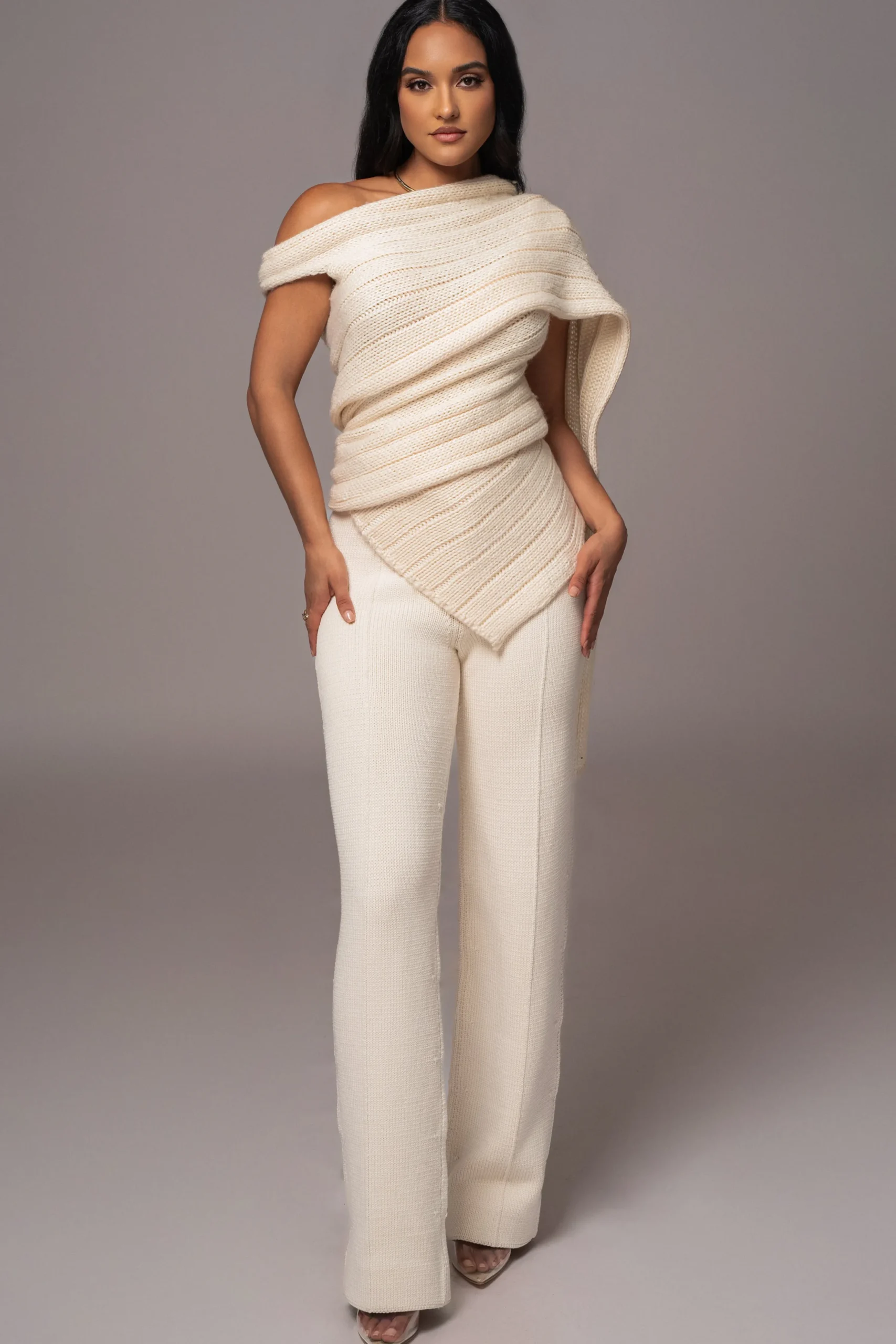 ivory_soft_life_cable_kni_2.webp JLUXLABEL Ivory Soft Life Cable Knit Sweater Top