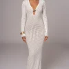 JLUXLABEL Ivory Sol Sweater Knit Dress