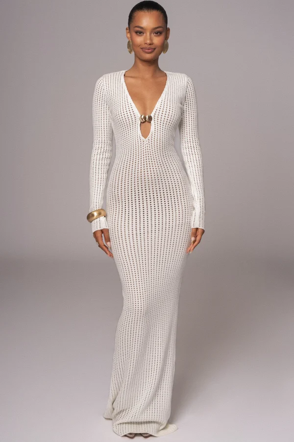 JLUXLABEL Ivory Sol Sweater Knit Dress