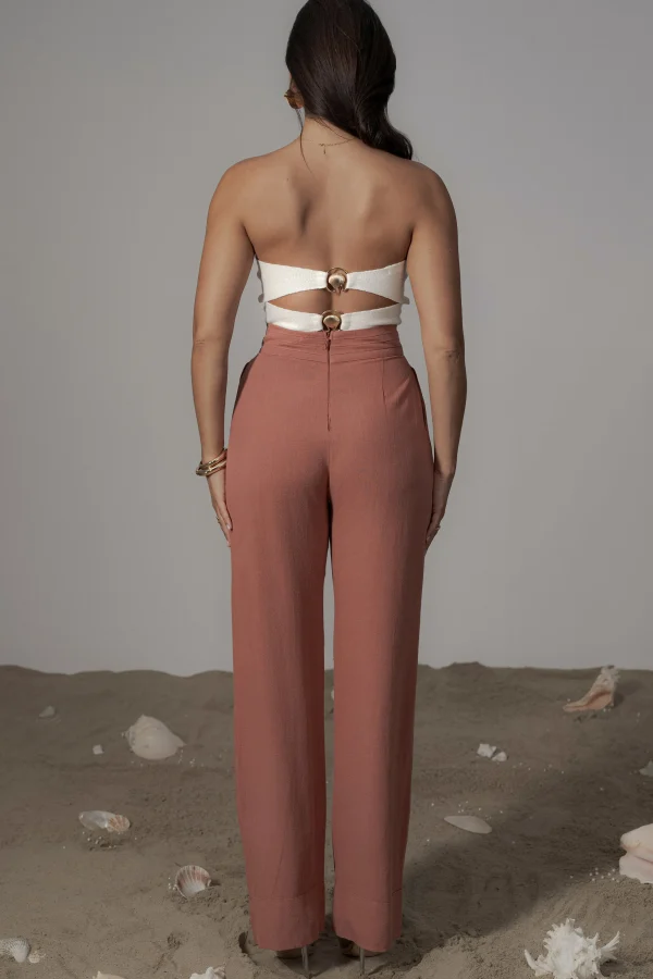 JLUXLABEL Ivory Tropic Oasis Top
