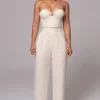 JLUXLABEL Ivory Villa Views Linen Trousers