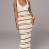 JLUXLABEL Ivory/Beige Destiny Knit Maxi Dress