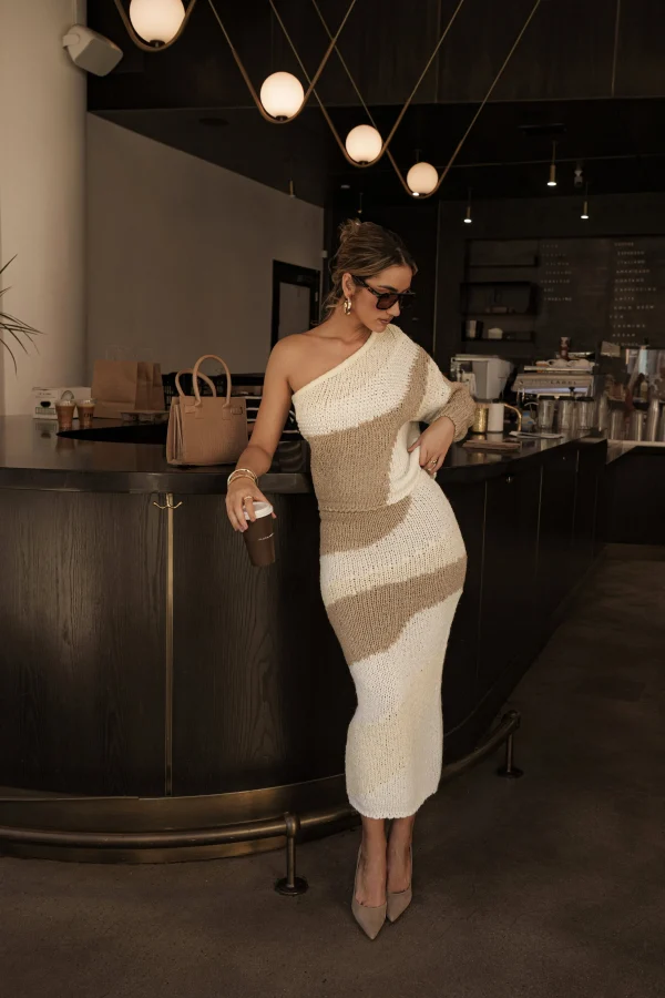 JLUXLABEL Ivory/Beige Hazel Sweater Knit Top