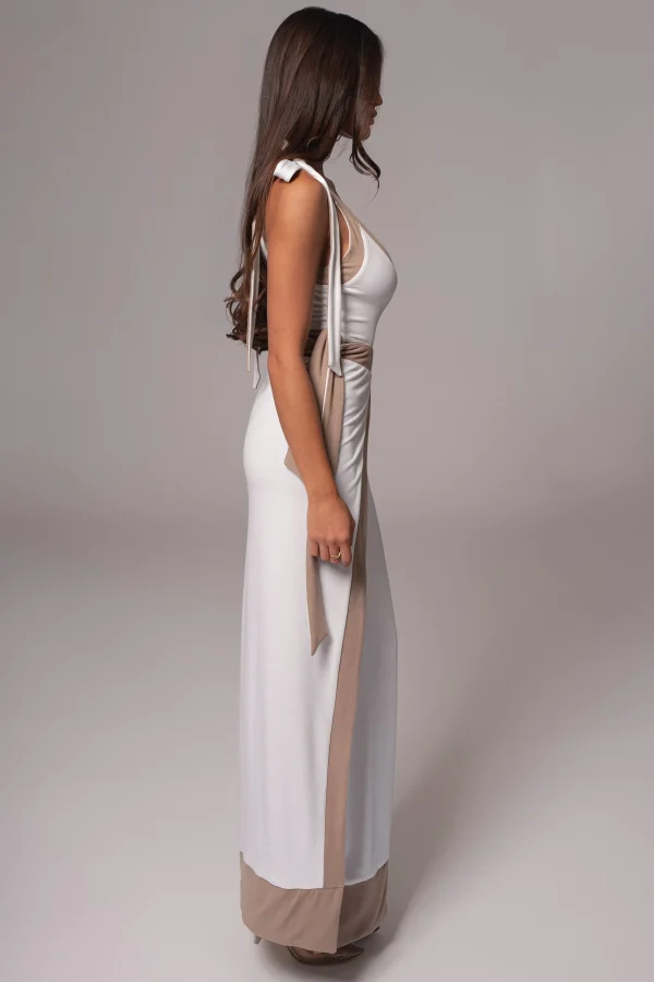 JLUXLABEL Ivory/Beige Kamie Reversible Skirt Set