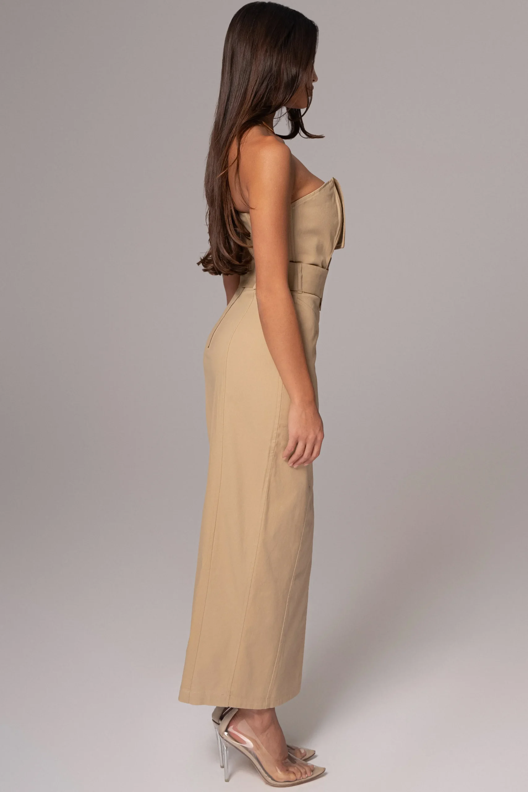 khaki_asymmetric_belted_m_17.webp JLUXLABEL Khaki Asymmetric Belted Midi Dress