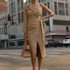 JLUXLABEL Khaki City Life Cargo Skirt