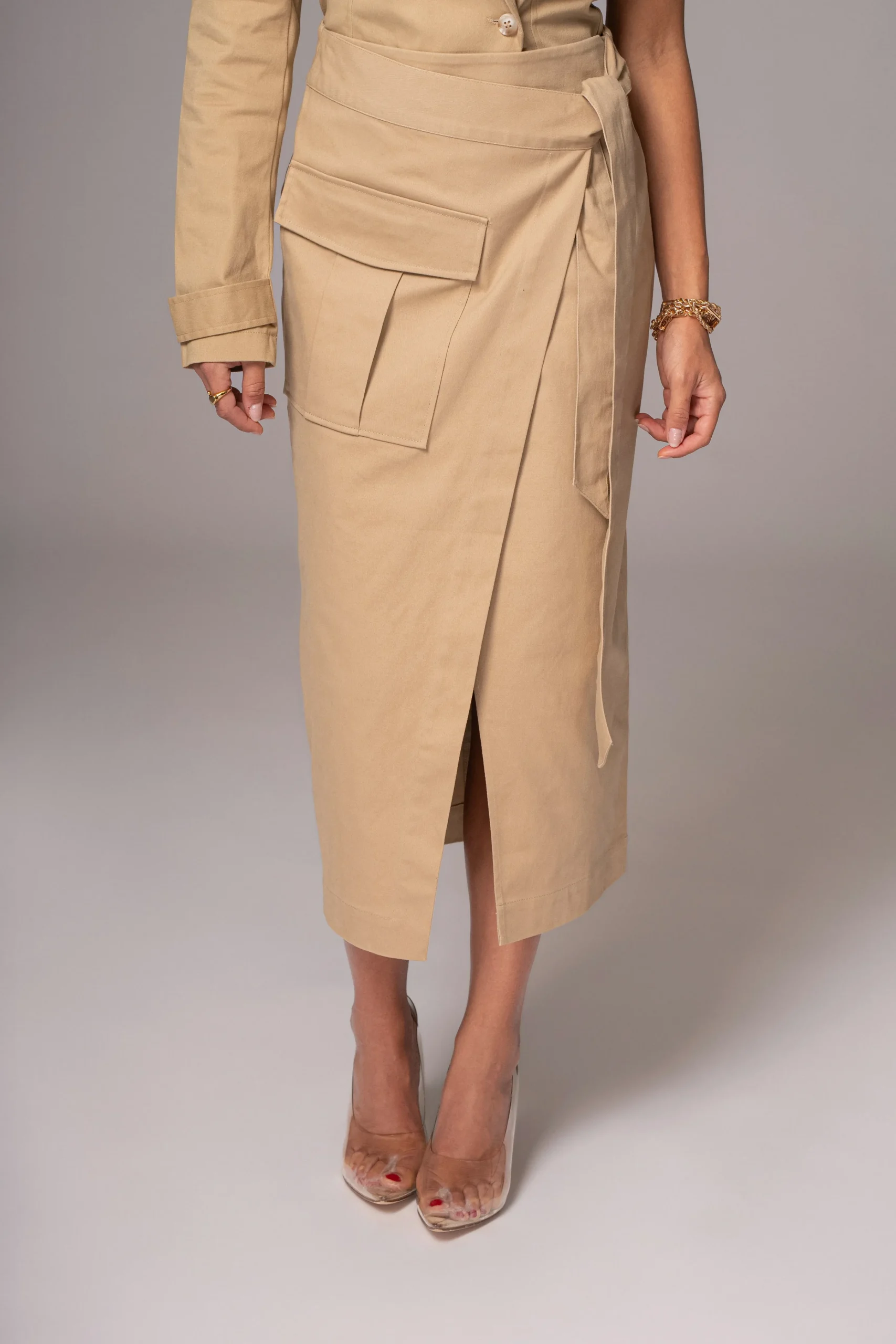 khaki_city_life_cargo_ski_4.webp JLUXLABEL Khaki City Life Cargo Skirt