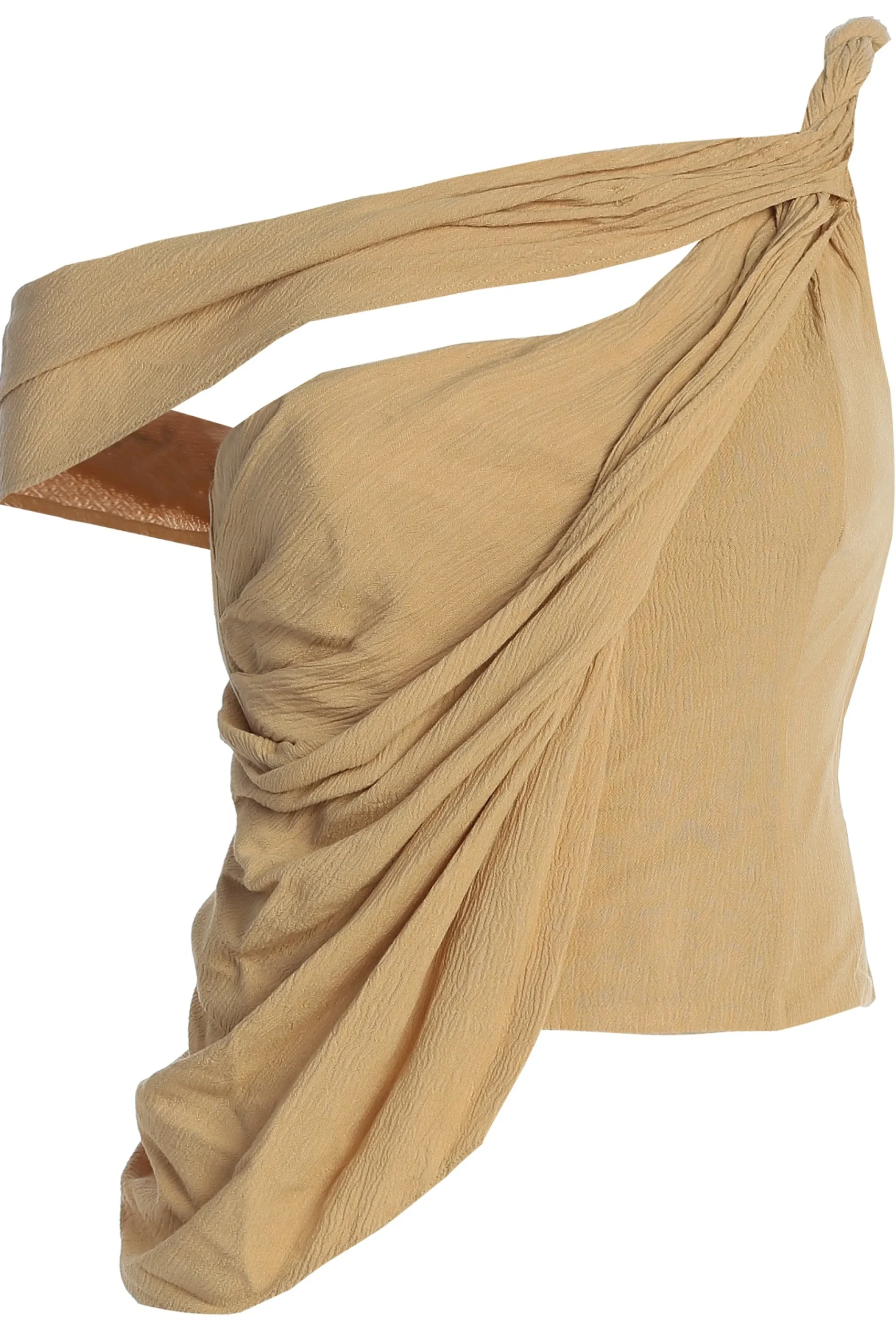 khaki_diosa_drape_top_0.webp JLUXLABEL Khaki Diosa Drape Top