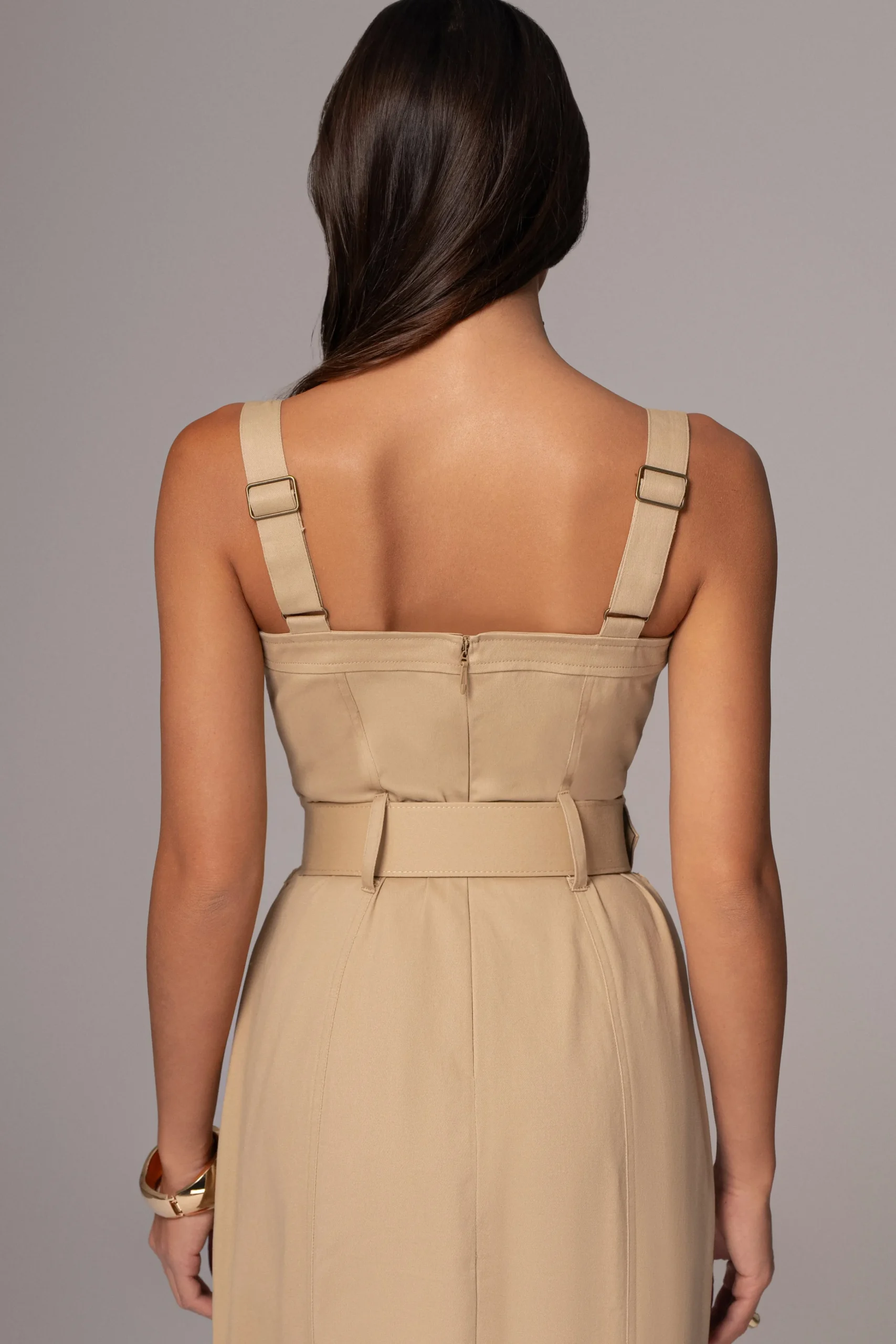 khaki_forever_summer_belt_6.webp JLUXLABEL Khaki Forever Summer Belted Dress