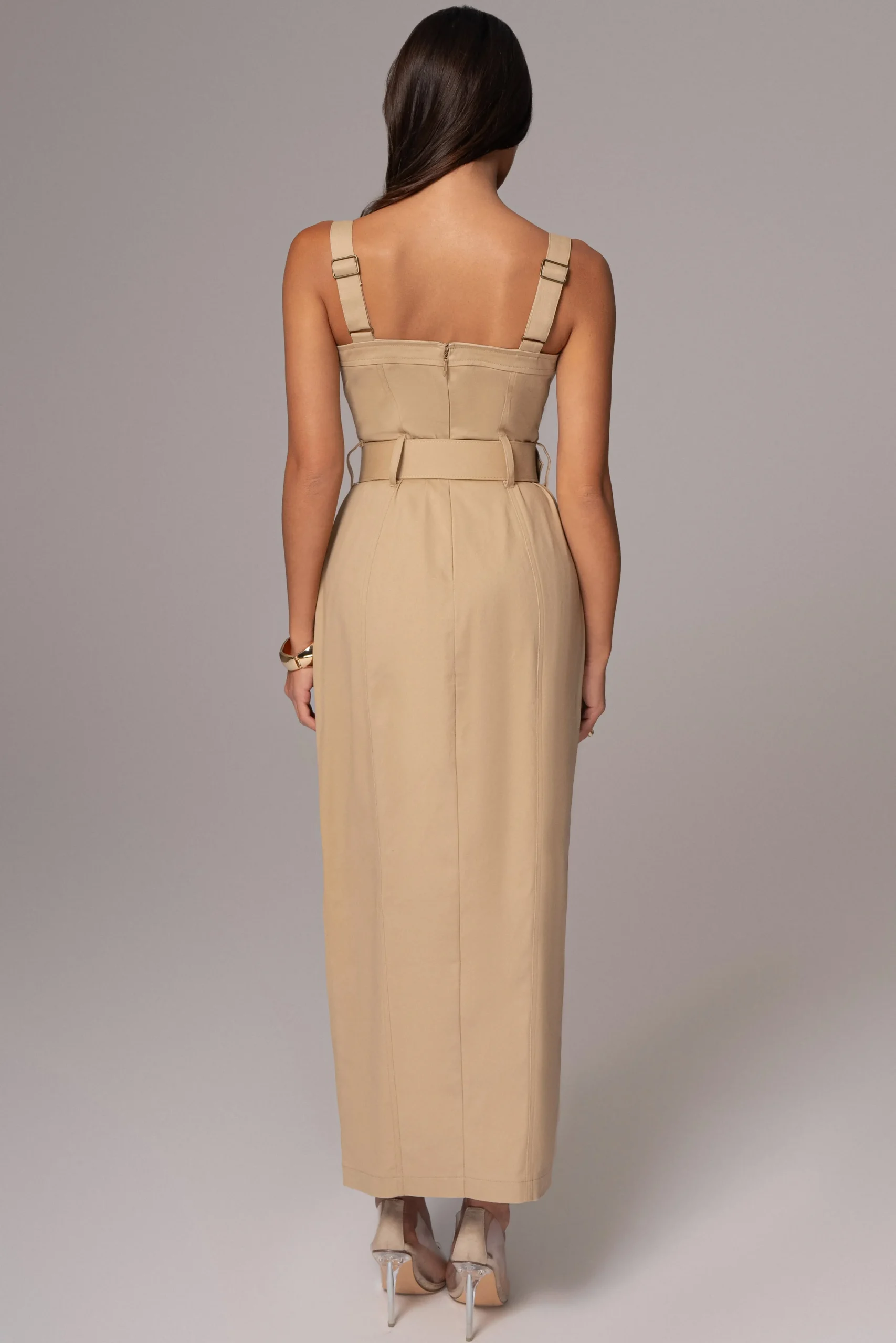 khaki_forever_summer_belt_8.webp JLUXLABEL Khaki Forever Summer Belted Dress