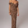 JLUXLABEL Leopard Print Hera Maxi Dress