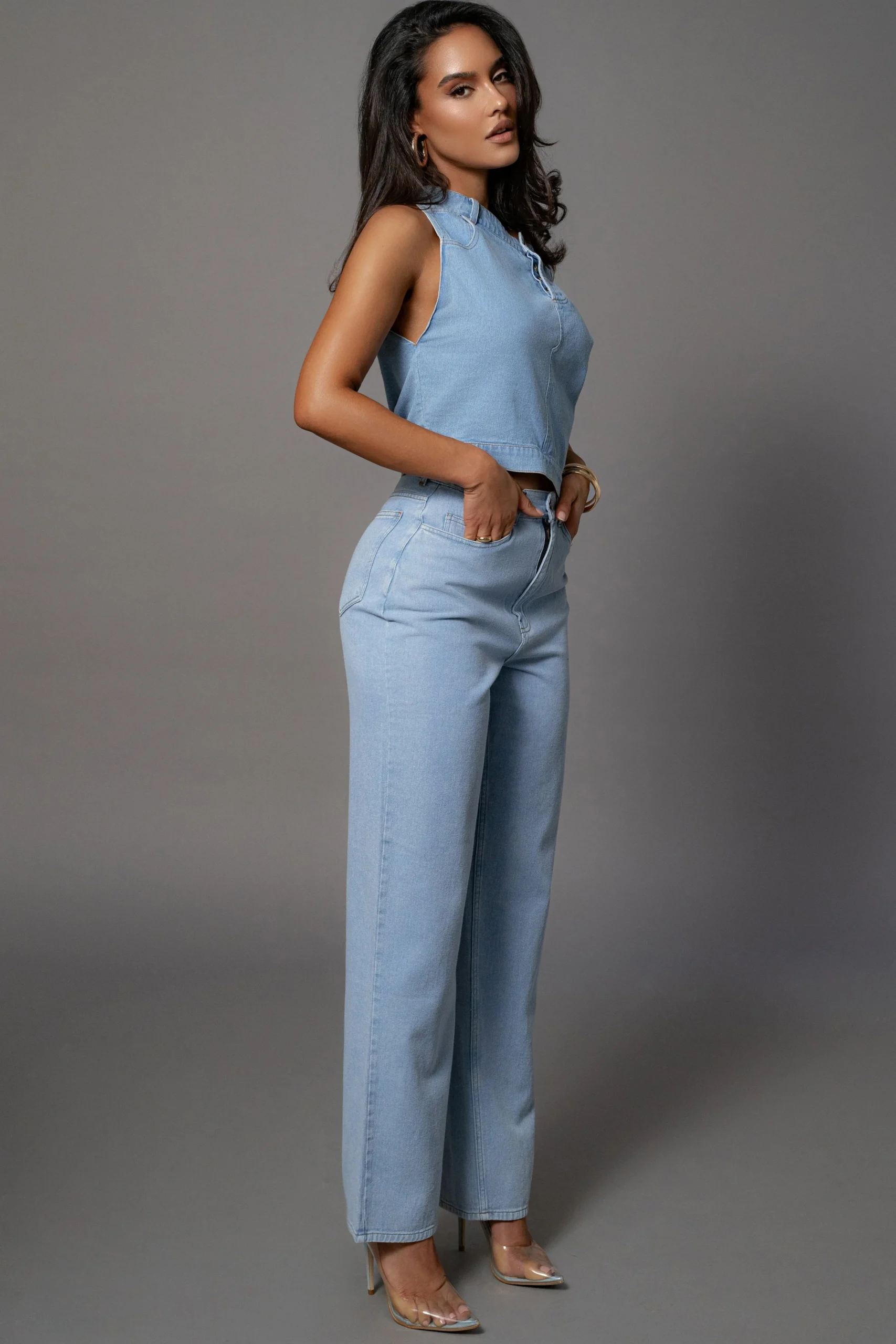 light_wash_shanice_denim__8.webp JLUXLABEL Light Wash Shanice Denim Top