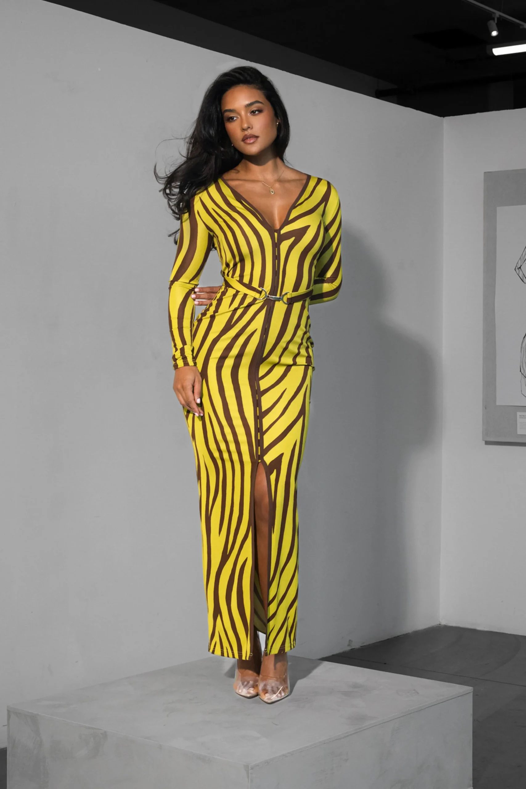 lime_print_juki_maxi_dres_5.webp JLUXLABEL Lime Print Juki Maxi Dress
