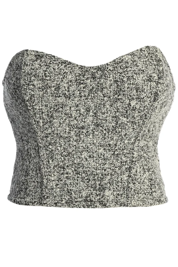 JLUXLABEL Lt. Grey All You Need Tweed Corset