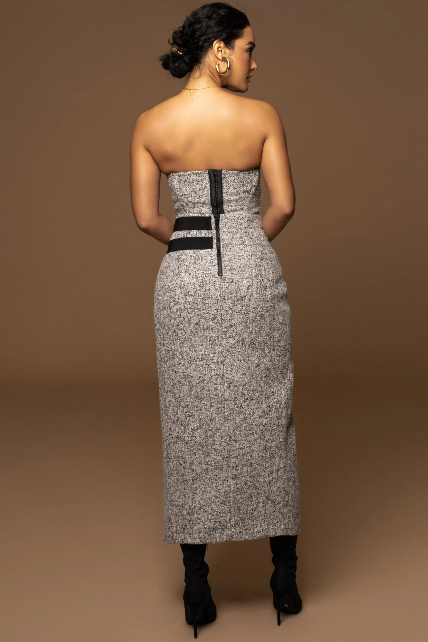 lt_grey_gisele_tweed_slit_11.webp JLUXLABEL Lt. Grey Gisele Tweed Slit Skirt