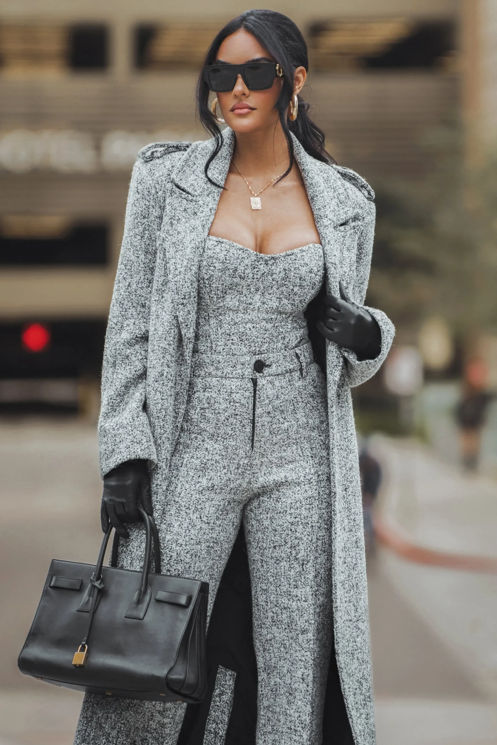 lt_grey_savannah_belted_t_10.webp JLUXLABEL Lt. Grey Savannah Belted Tweed Coat