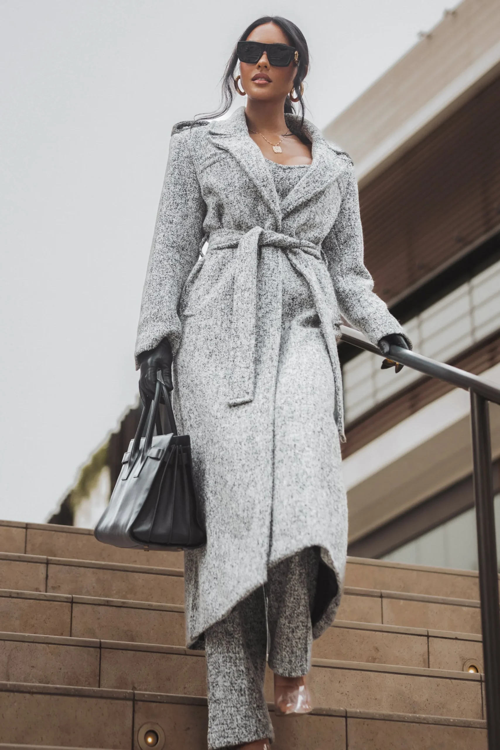 lt_grey_savannah_belted_t_16.webp JLUXLABEL Lt. Grey Savannah Belted Tweed Coat