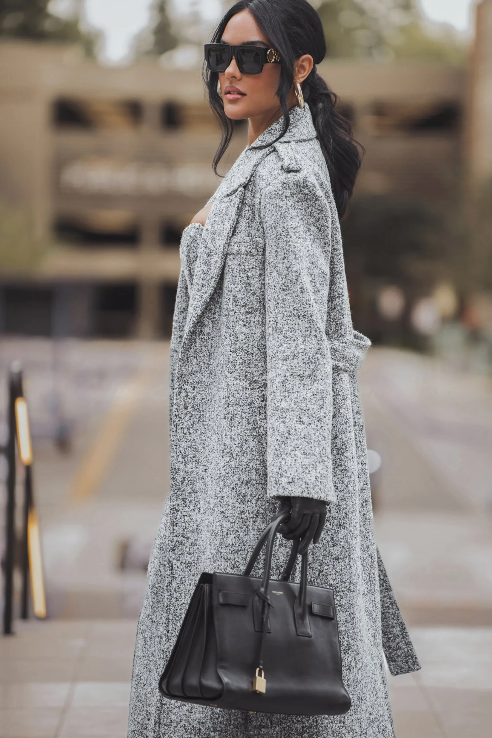 lt_grey_savannah_belted_t_25.webp JLUXLABEL Lt. Grey Savannah Belted Tweed Coat