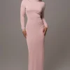 JLUXLABEL Mauve Kathleen Slit Maxi Dress