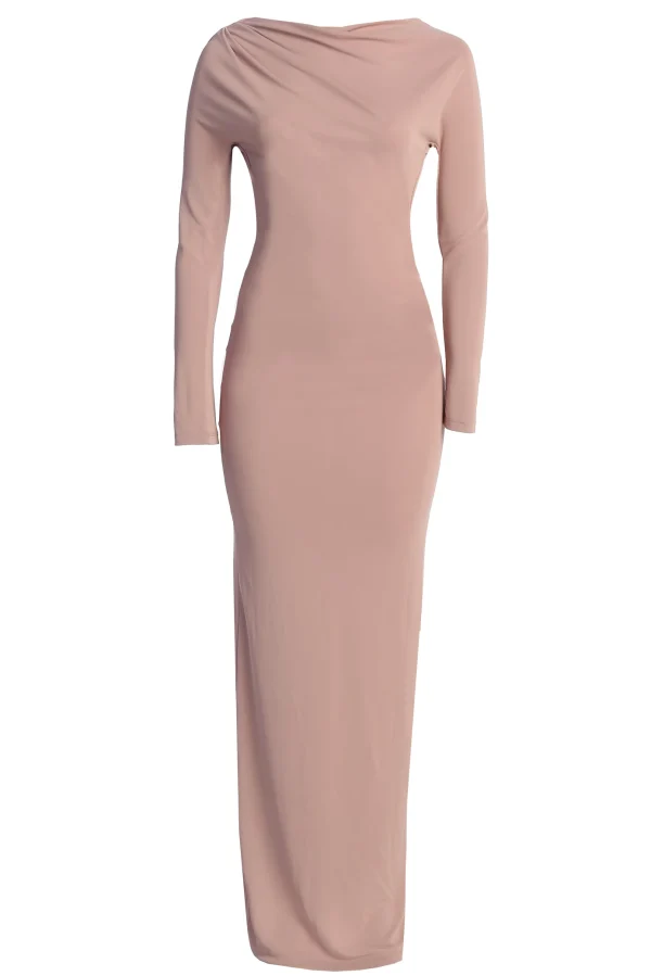 JLUXLABEL Mauve Kathleen Slit Maxi Dress
