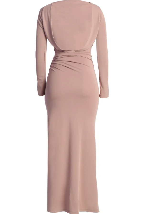 JLUXLABEL Mauve Kathleen Slit Maxi Dress