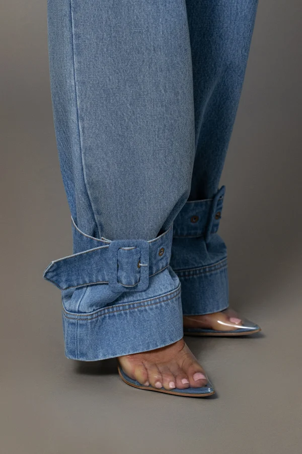 JLUXLABEL Medium Wash Sissel Denim Jeans