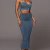 JLUXLABEL NAT LIV x Denim Eliana Skirt Set