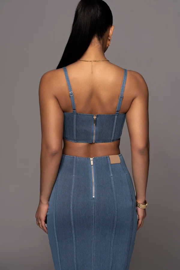 JLUXLABEL NAT LIV x Denim Eliana Skirt Set