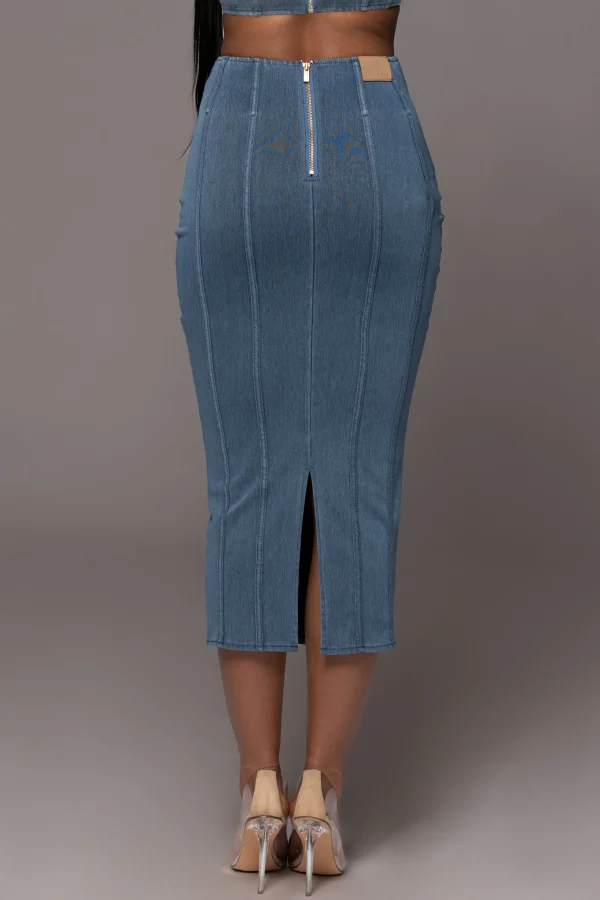 JLUXLABEL NAT LIV x Denim Eliana Skirt Set