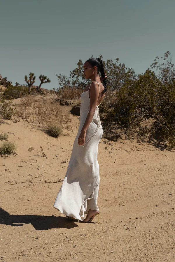 JLUXLABEL Natural Adventure Awaits Linen Maxi Dress