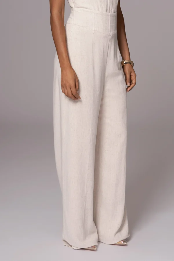 JLUXLABEL Natural Explorer Linen Pants