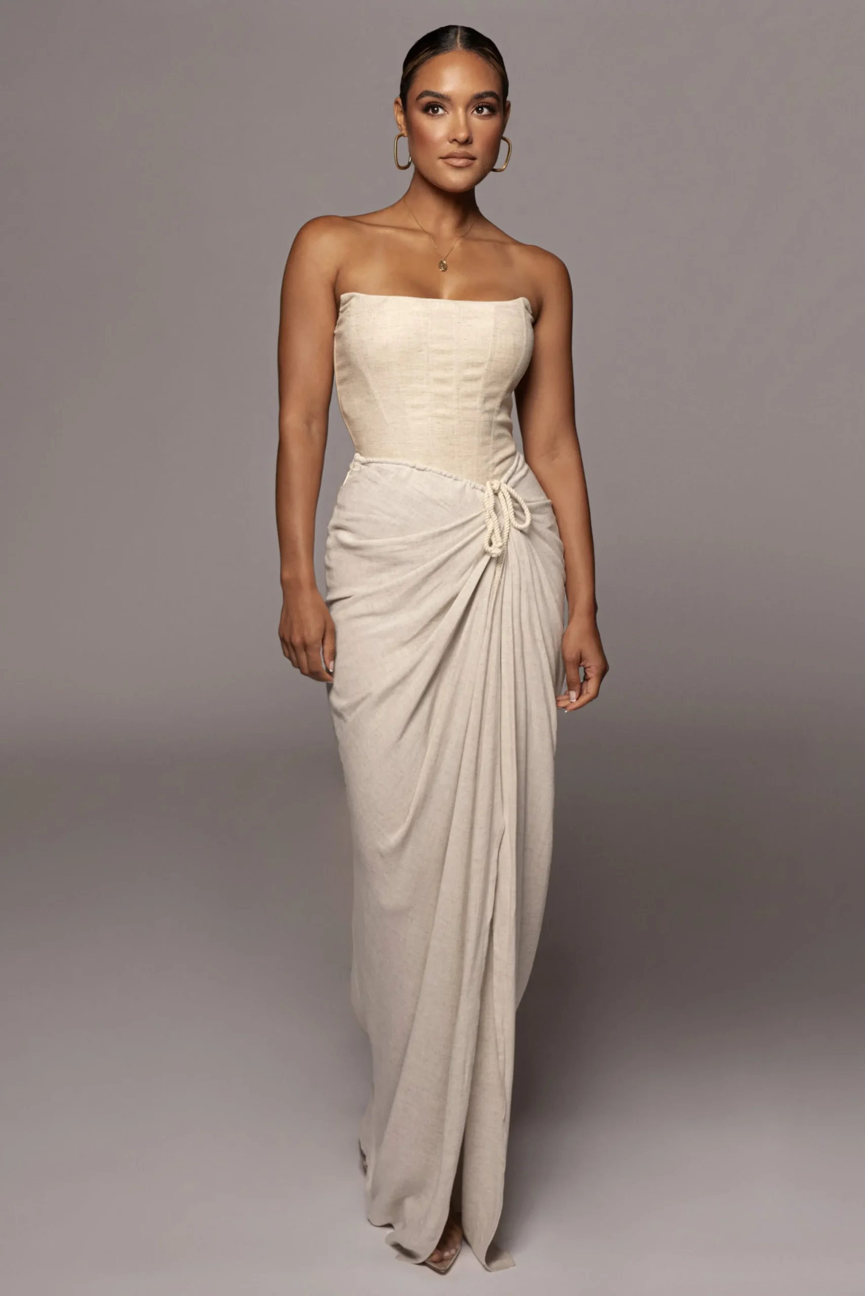 natural_noelia_linen_slit_0.webp JLUXLABEL Natural Noelia Linen Slit Skirt