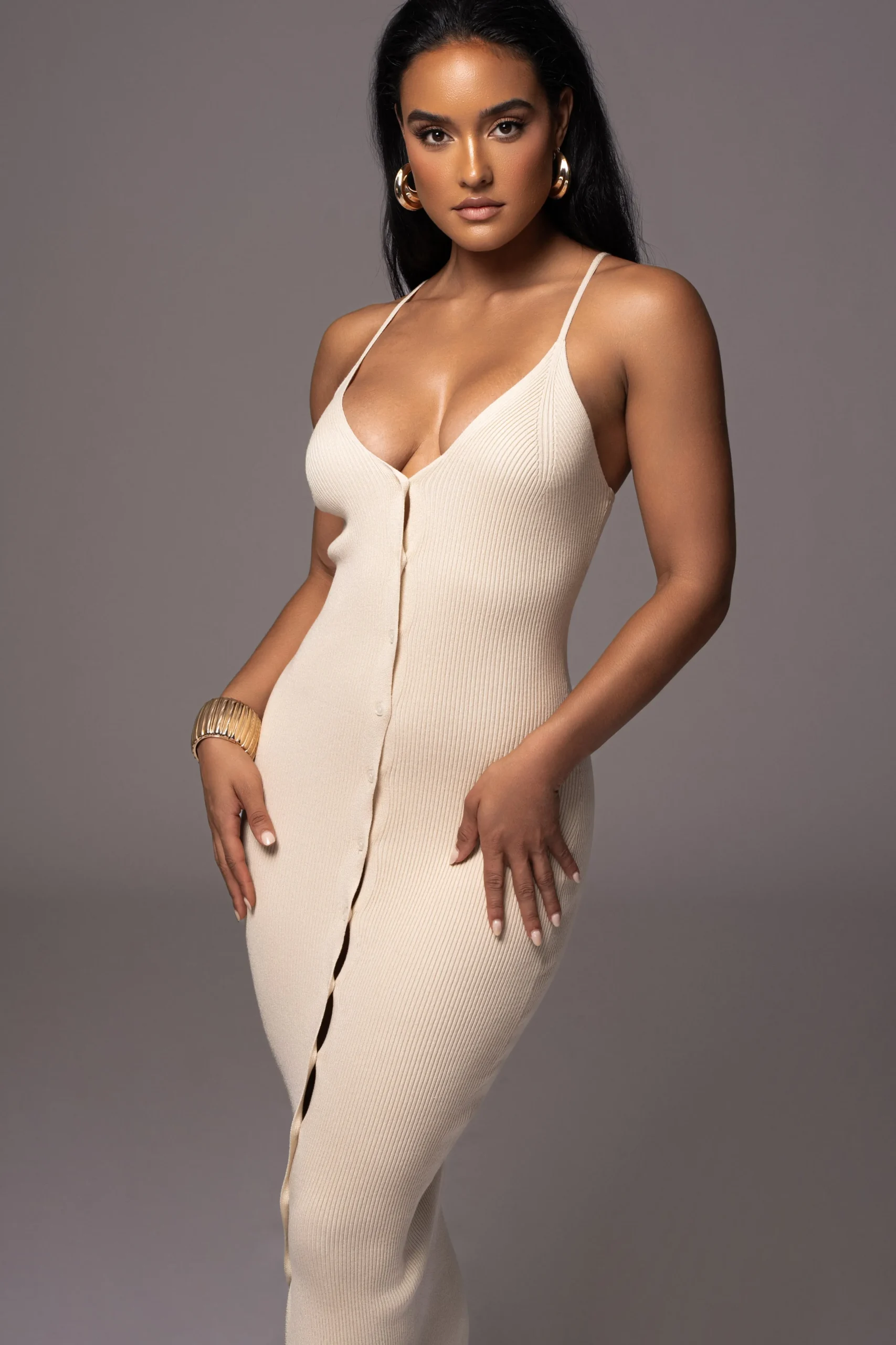 natural_santos_ribbed_max_1.webp JLUXLABEL Natural Santos Ribbed Maxi Dress