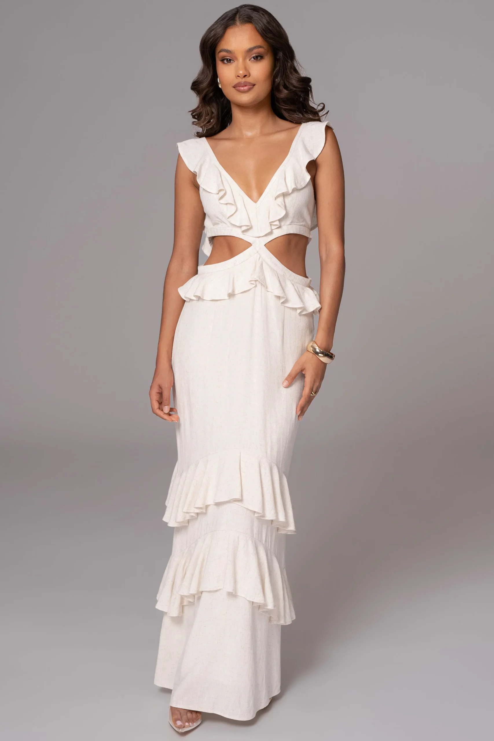 natural_sunshine_ruffle_l_0.webp JLUXLABEL Natural Sunshine Ruffle Linen Dress