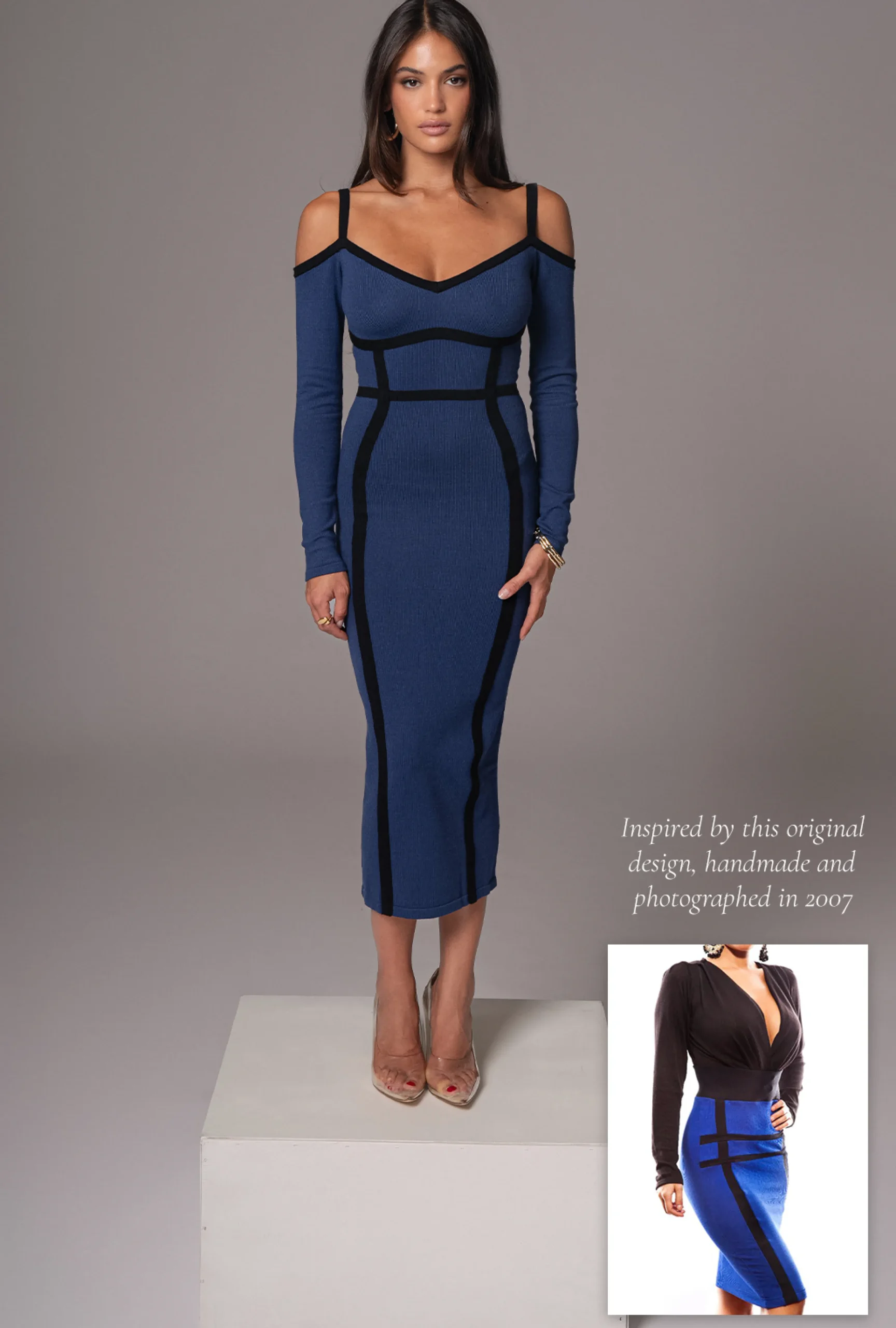 navy_debora_knit_midi_dre_3.webp JLUXLABEL Navy Debora Knit Midi Dress