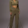 JLUXLABEL Olive Better Half Linen Utility Pants