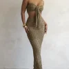 JLUXLABEL Olive Caribbean Skies Skirt Set