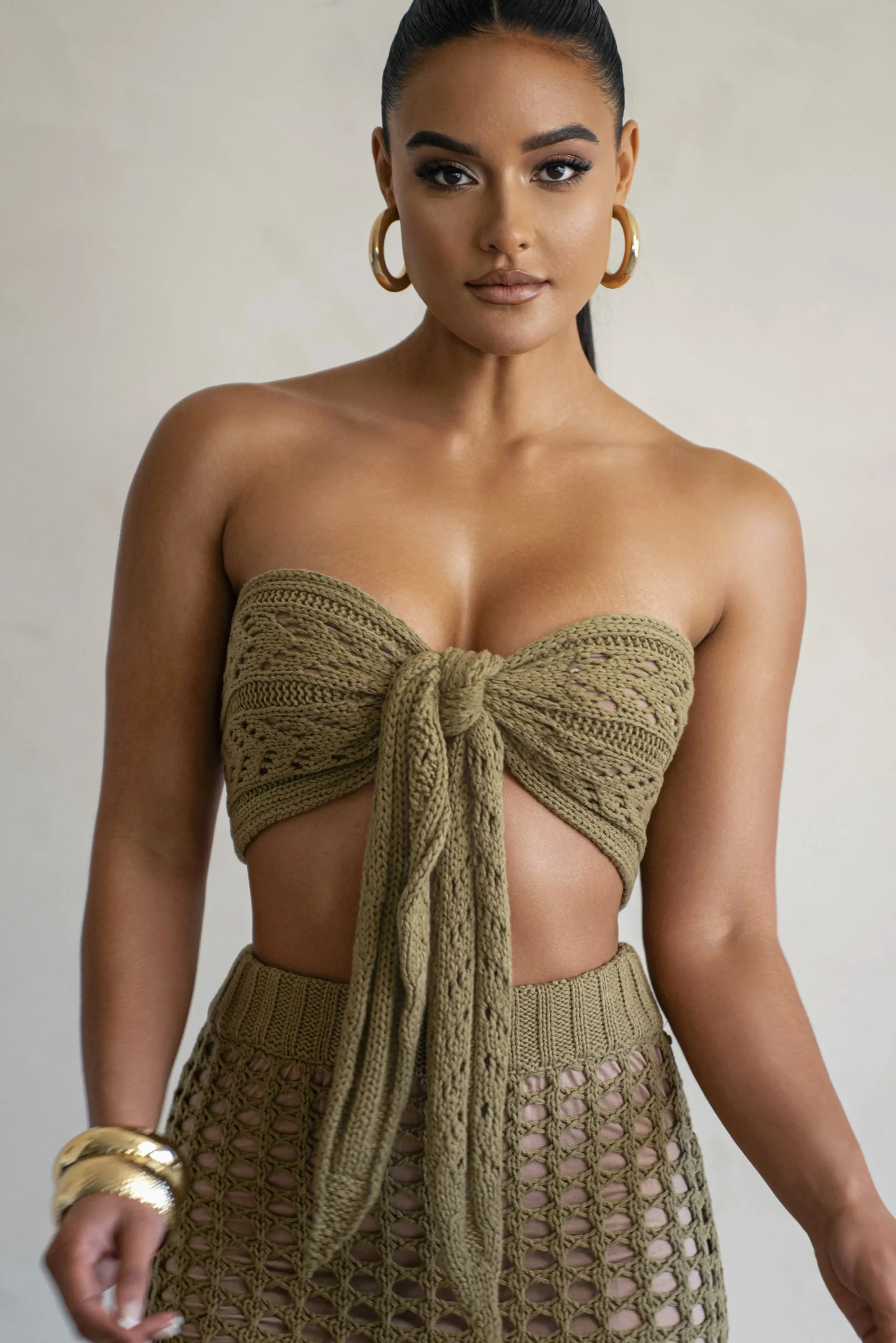 olive_caribbean_skies_ski_3.webp JLUXLABEL Olive Caribbean Skies Skirt Set