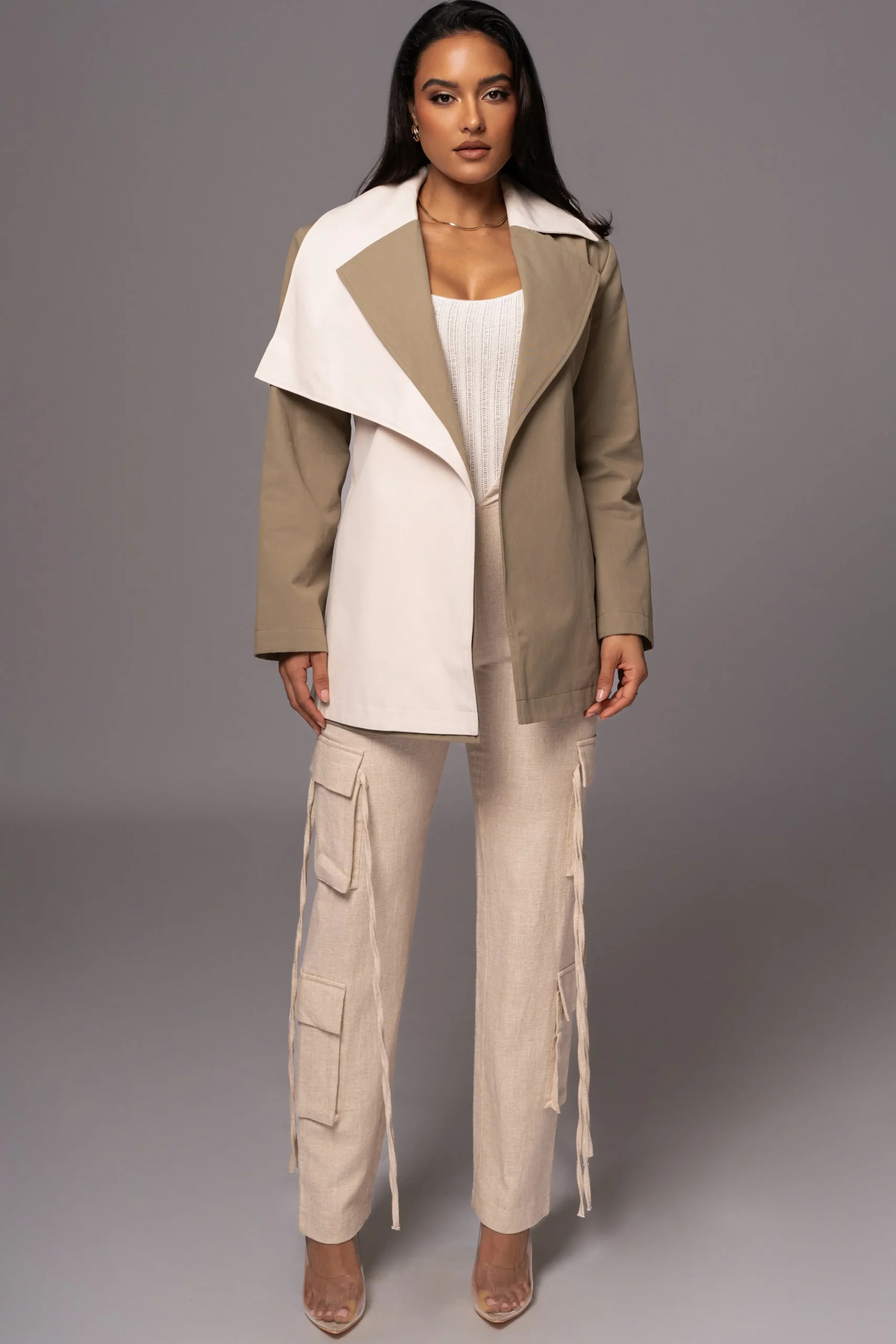 olive_color_block_summit__10.webp JLUXLABEL Olive Color Block Summit Belted Jacket