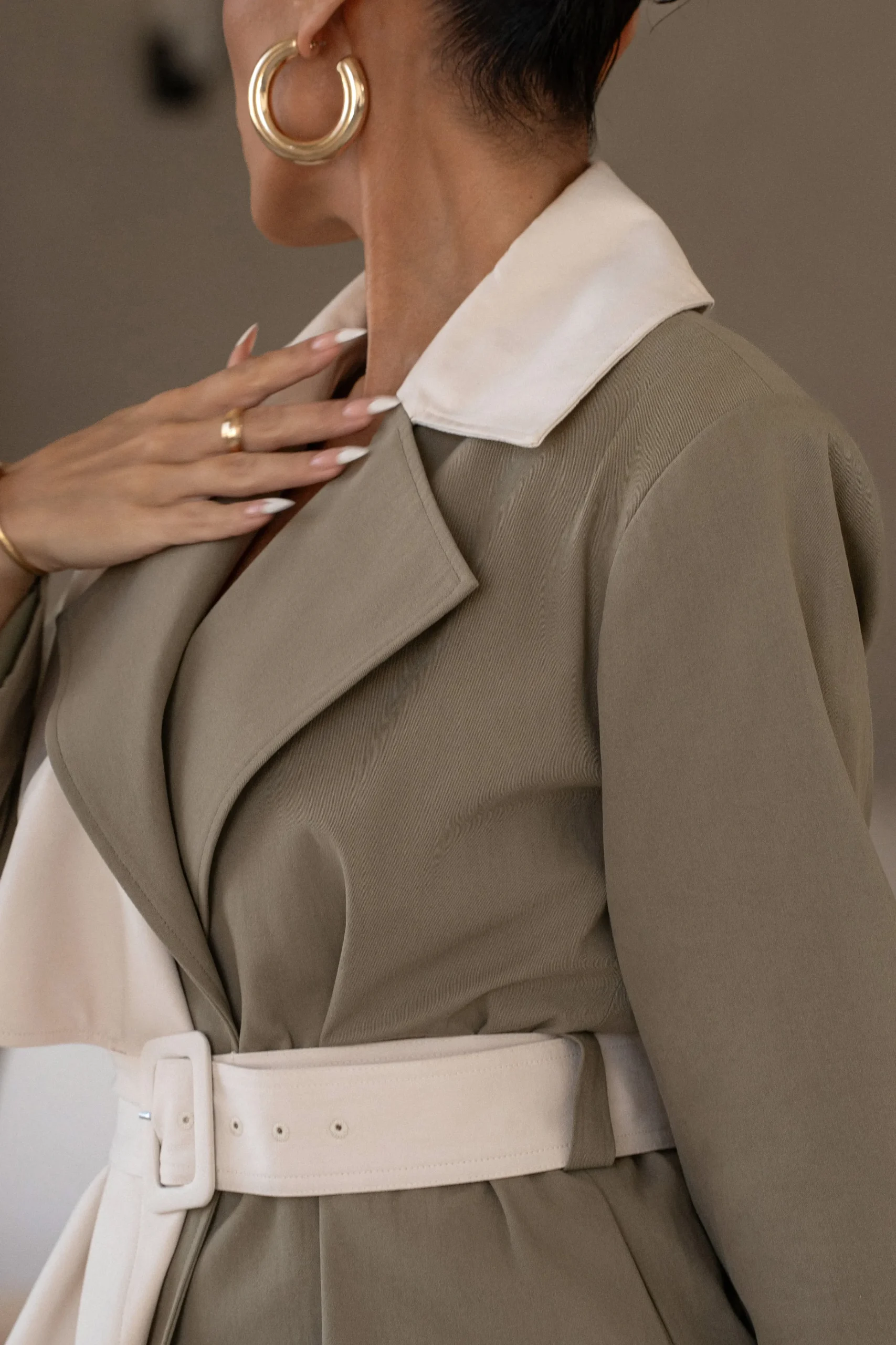 olive_color_block_summit__21.webp JLUXLABEL Olive Color Block Summit Belted Jacket