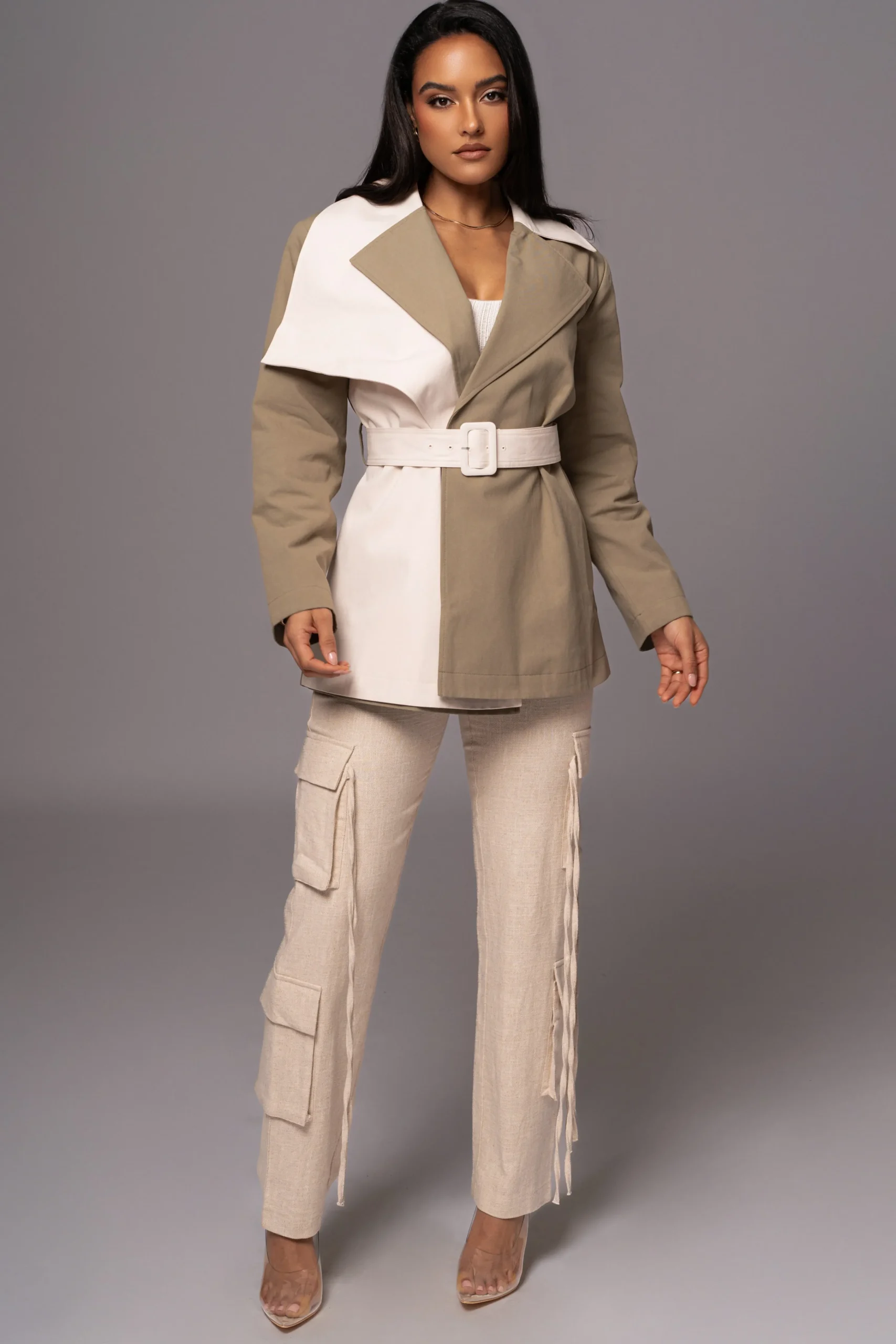 olive_color_block_summit__9.webp JLUXLABEL Olive Color Block Summit Belted Jacket
