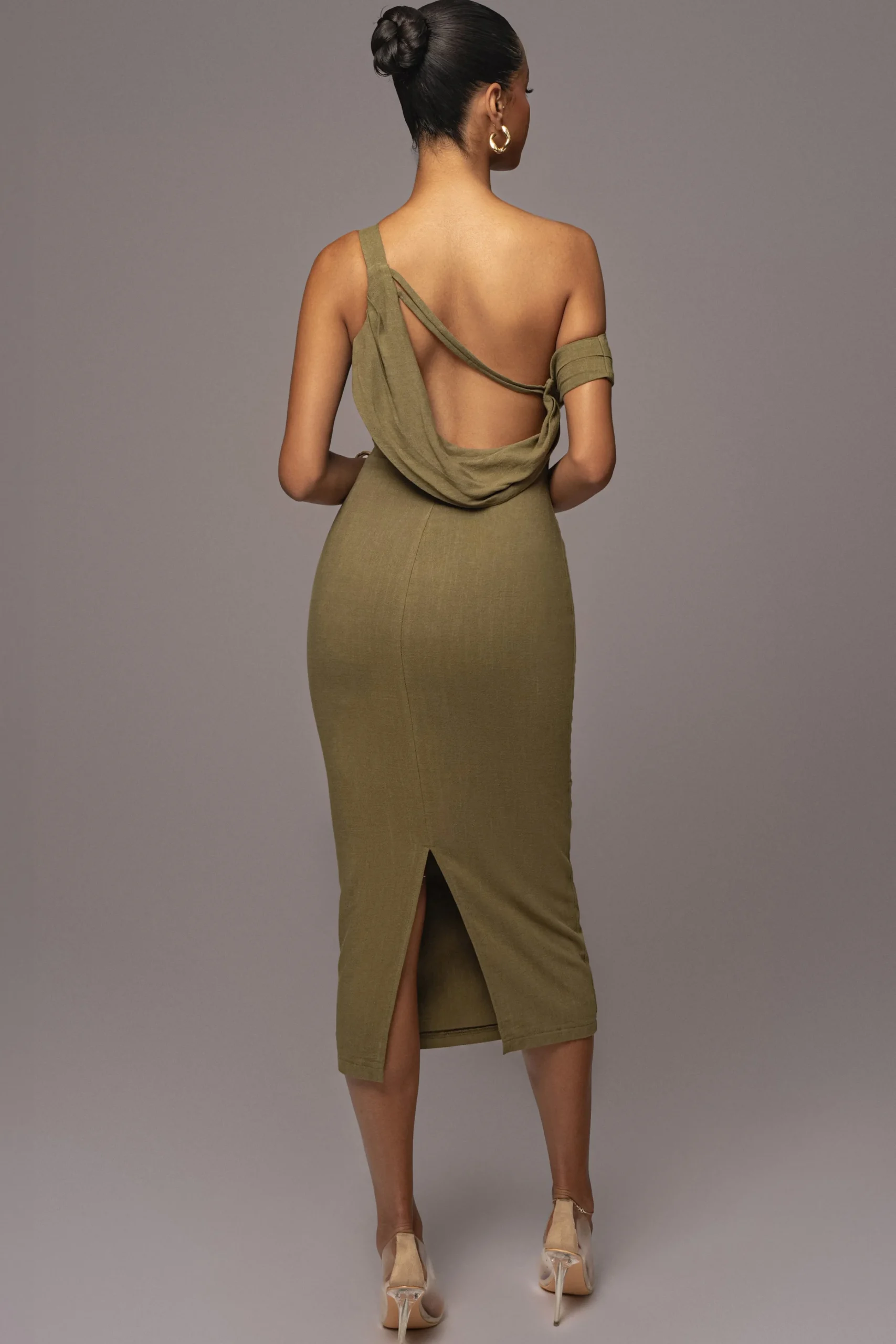 olive_escape_linen_dress_6.webp JLUXLABEL Olive Escape Linen Dress