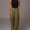 JLUXLABEL Olive Fast Track Drawstring Joggers