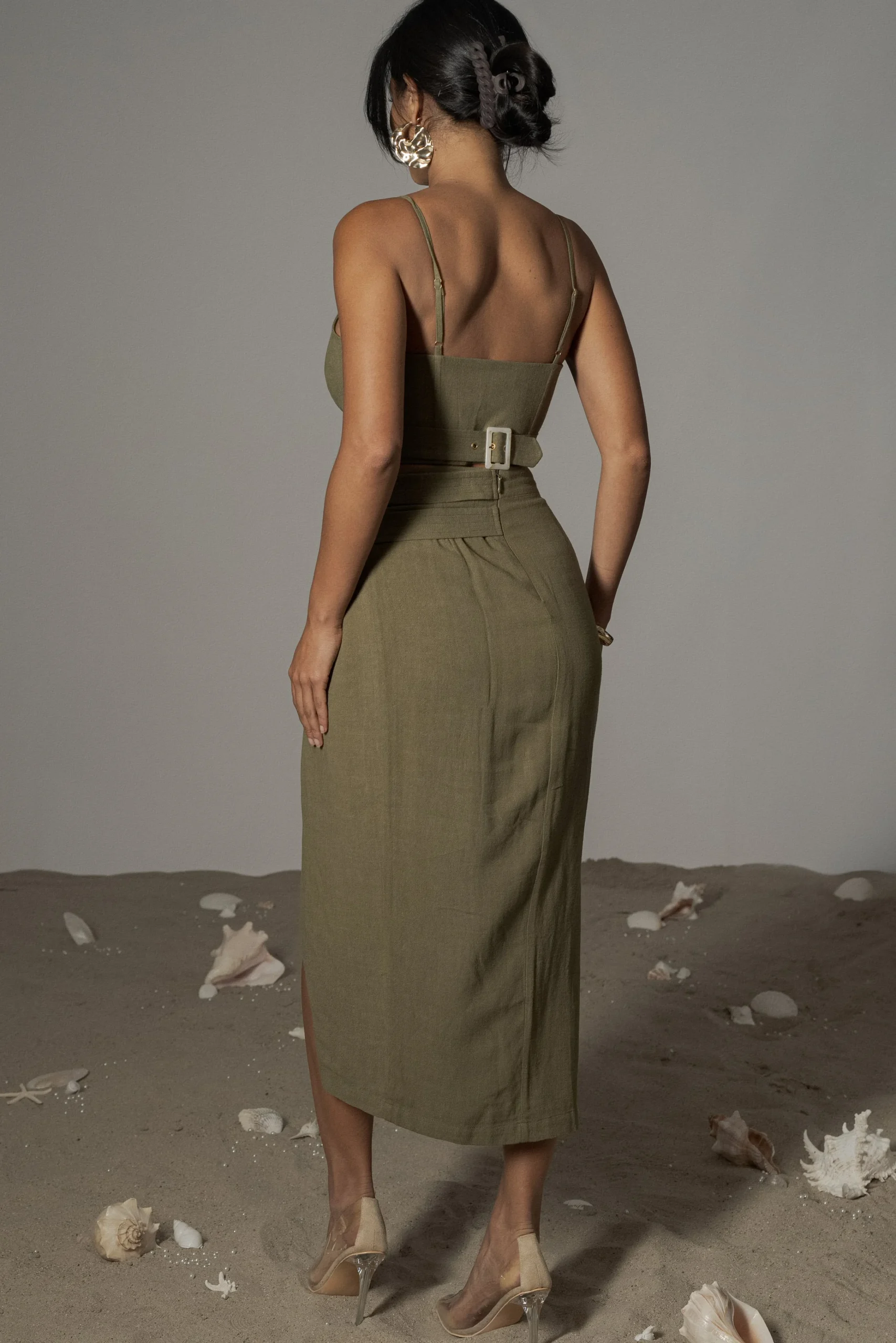 olive_gisele_linen_slit_s_6.webp JLUXLABEL Olive Gisele Linen Slit Skirt
