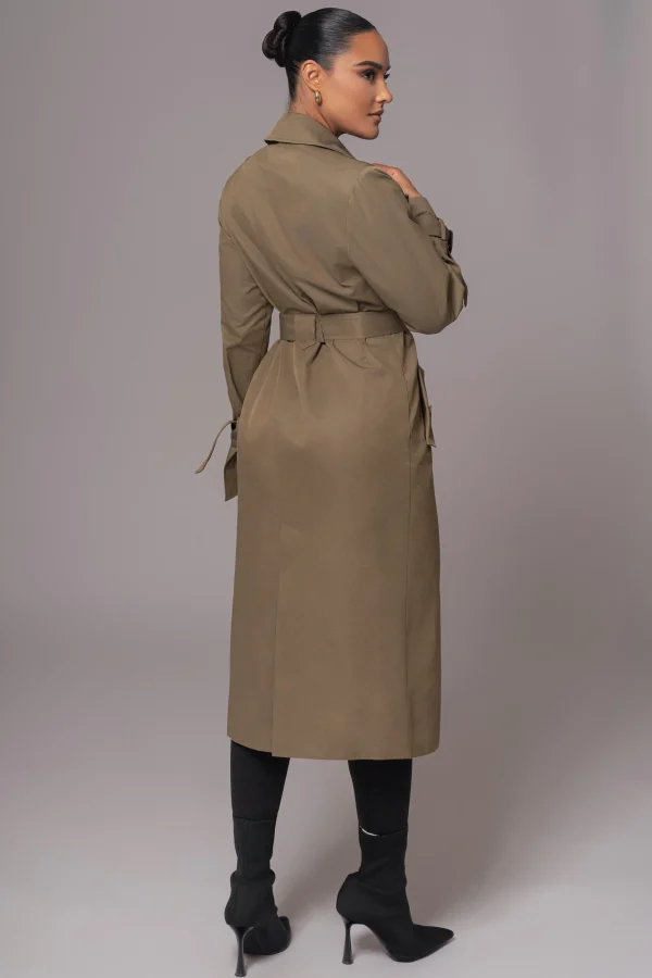 JLUXLABEL Olive The Classic Trench Coat