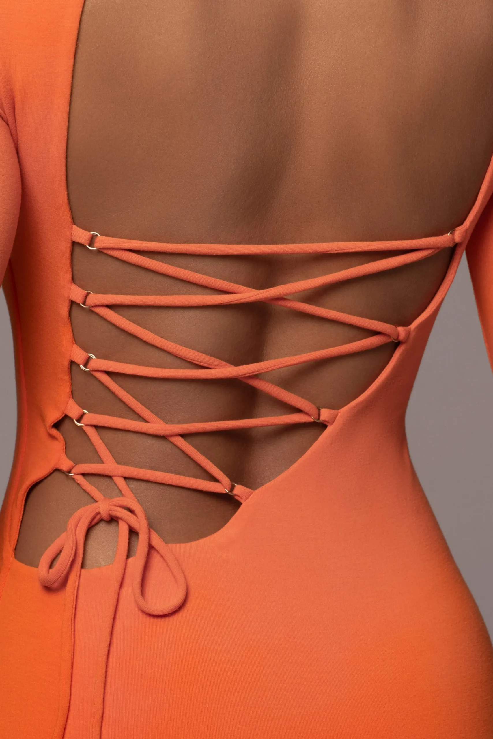 orange_shaye_mock_neck_dr_8.webp JLUXLABEL Orange Shaye Mock Neck Dress