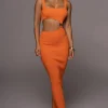 JLUXLABEL Orange Time After Time Dress