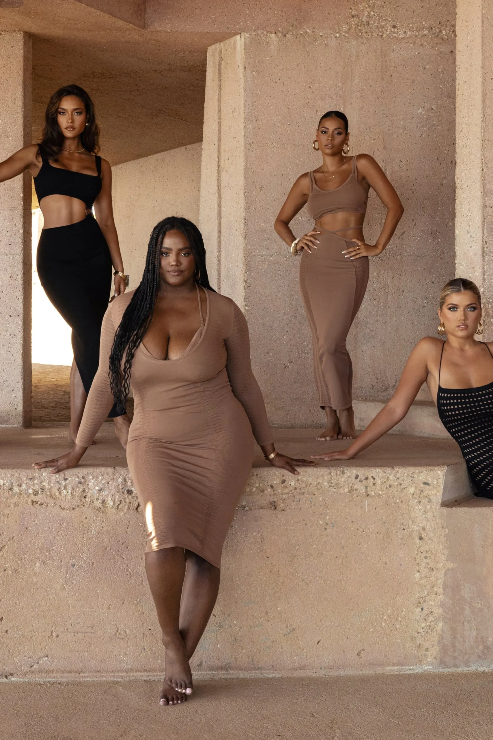 pecan_look_this_way_midi__3.webp JLUXLABEL Pecan Look This Way Midi Dress