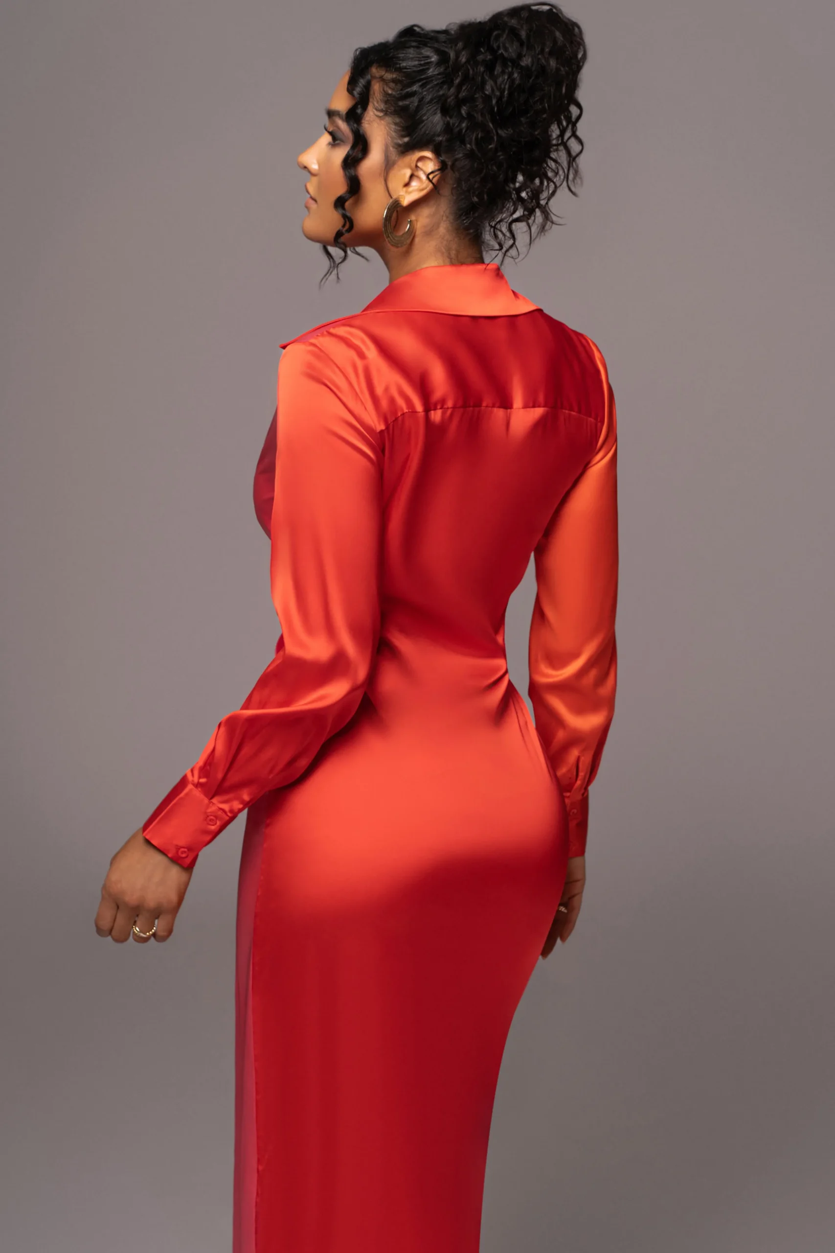 pink_color_block_satin_mi_10.webp JLUXLABEL Pink Color Block Satin Midi Dress